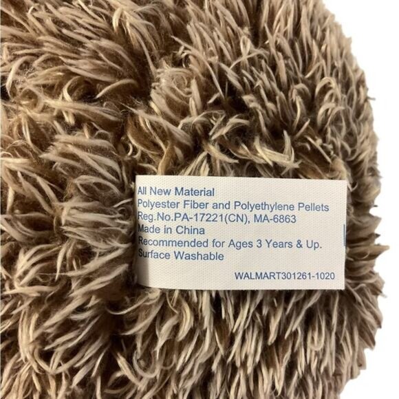 Walmart Plush Hedgehog Stuffed Animal Teddy Bear Bunny Rabbit Ears 12" - Picture 2 of 8